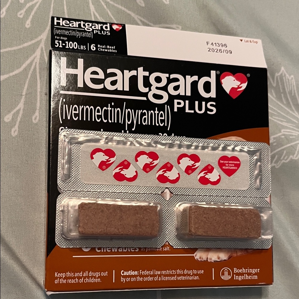 Heartgard Plus Chewables for Dogs 51-100 *2 Doses